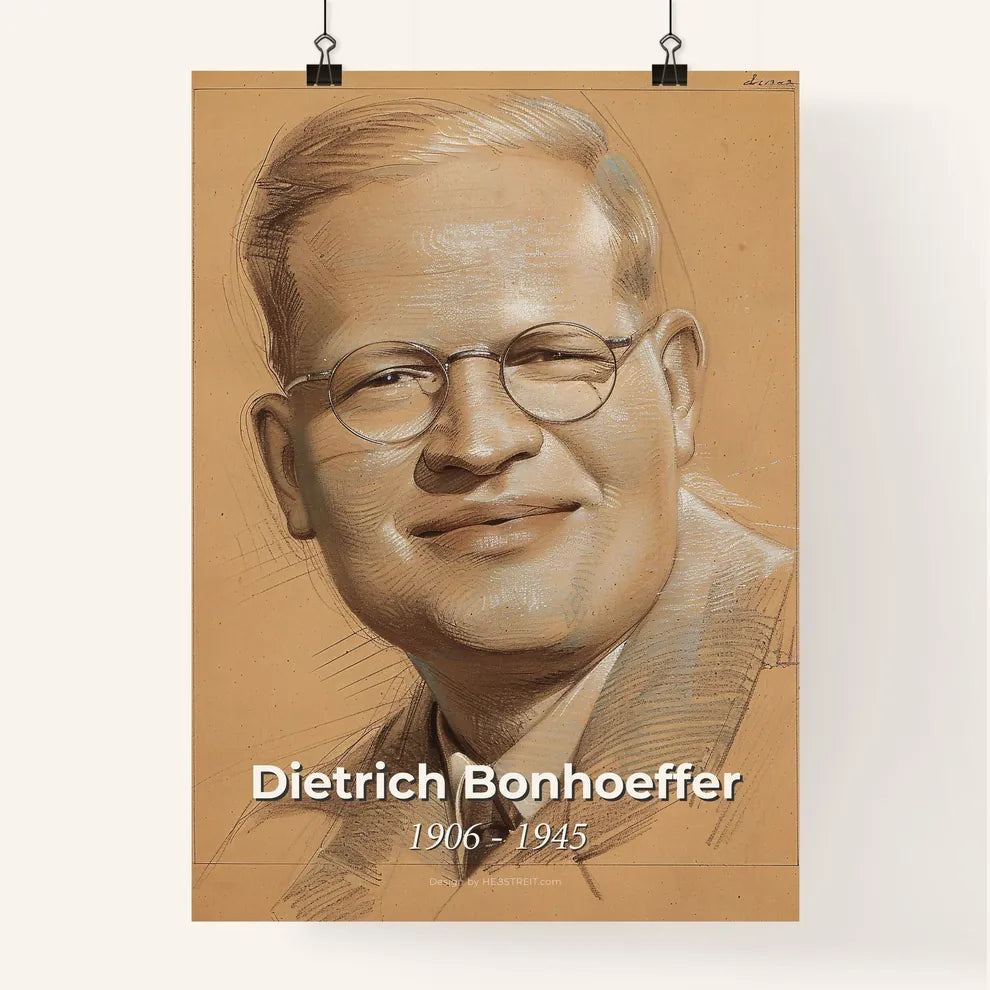 Radiant Tribute to Dietrich Bonhoeffer Poster