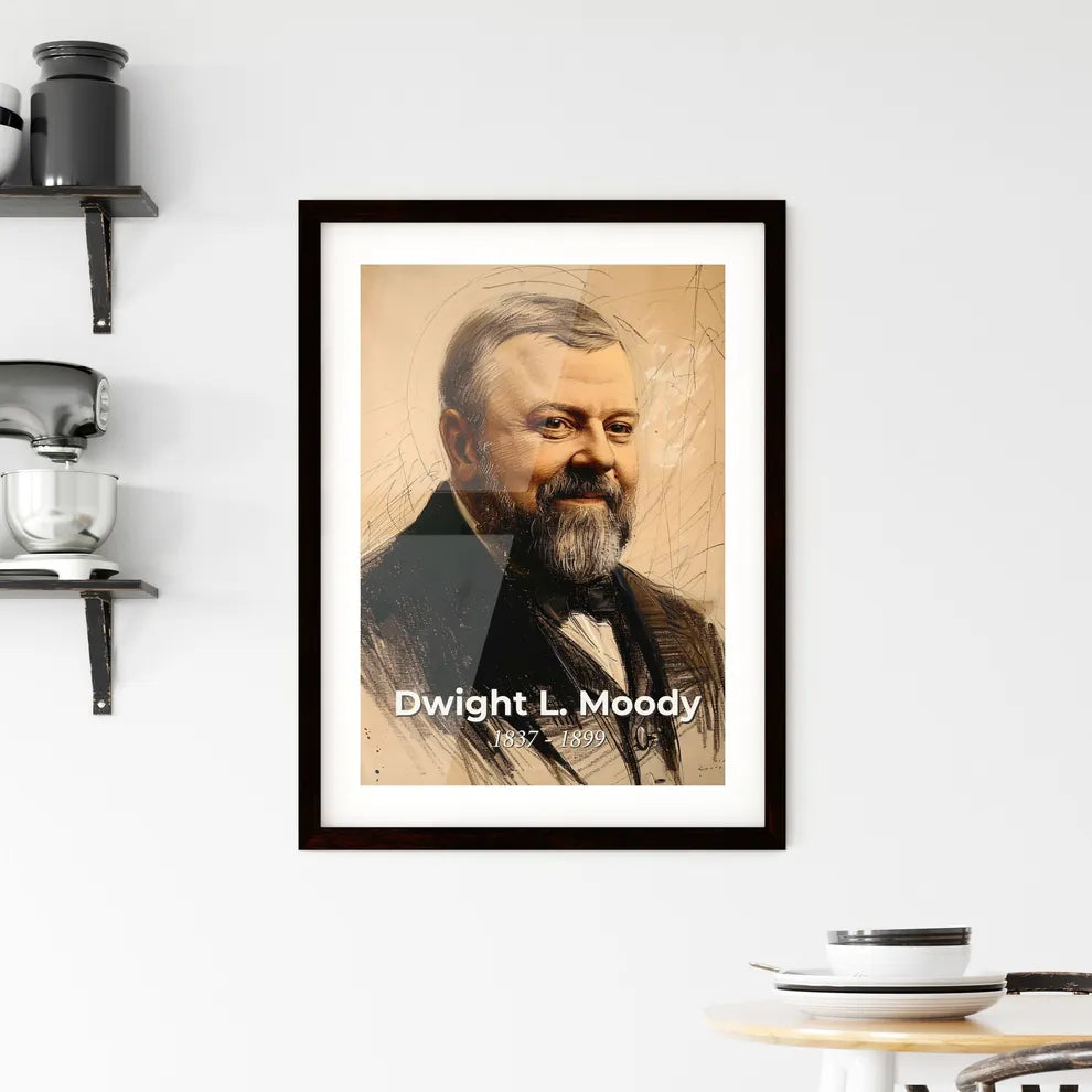 Radiant Portrait of Dwight L. Moody Hangings