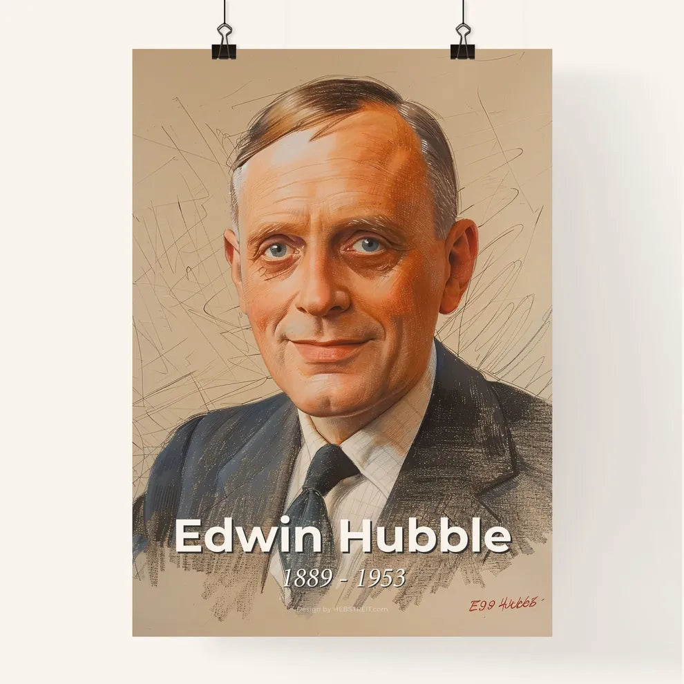Edwin Hubble Poster