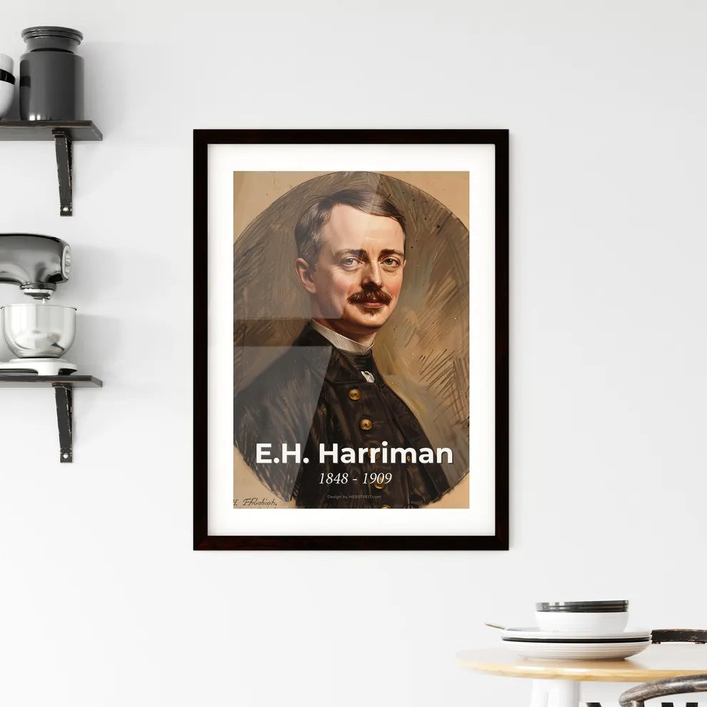 Elegant Portrait of E Framed Print