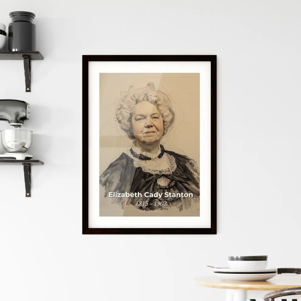 Radiant Tribute to Elizabeth Ca Framed Print