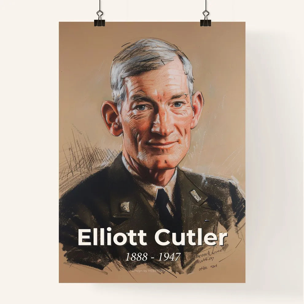 Elegant Portrait of Elliott Cutler Poster