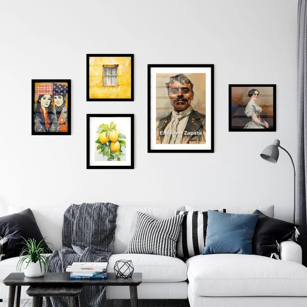 Vibrant Tribute to Emiliano Zapata Wall Art