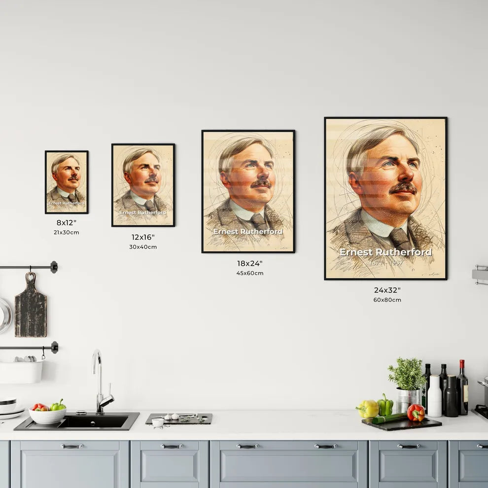 Radiant Tribute to Ernest Rutherford Size Chart