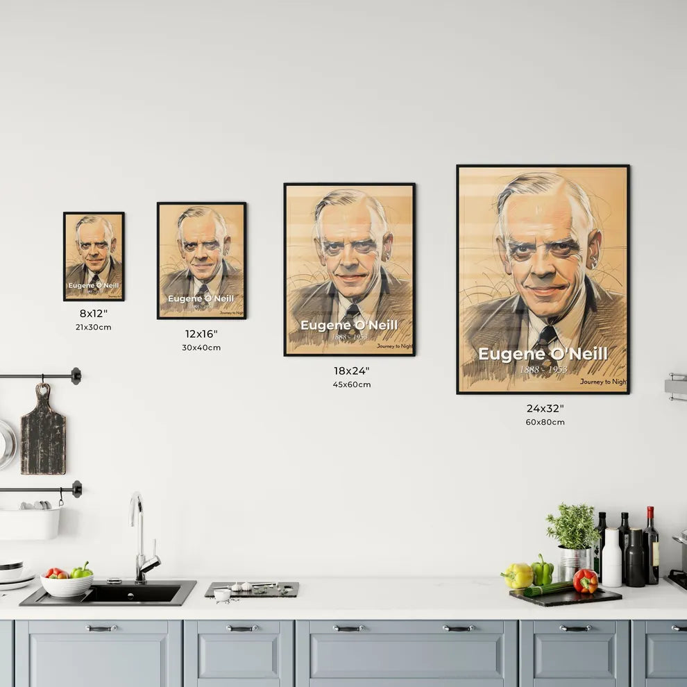 Captivating Portrait of Eugene O'Neill Size Chart