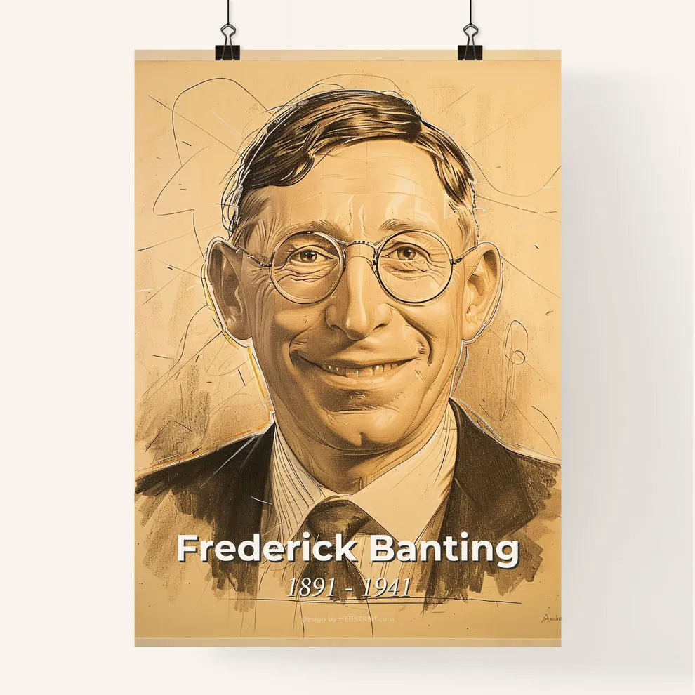 Radiant Portrait of Frederick Banting Poster