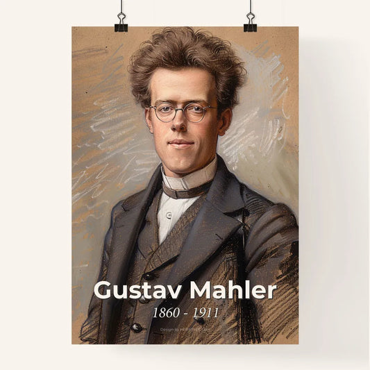 Radiant Gustav Mahler Portrait Poster