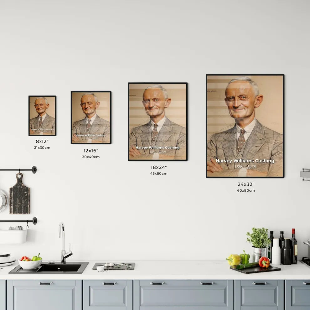 Radiant Portrait of Harvey Cushing Size Chart