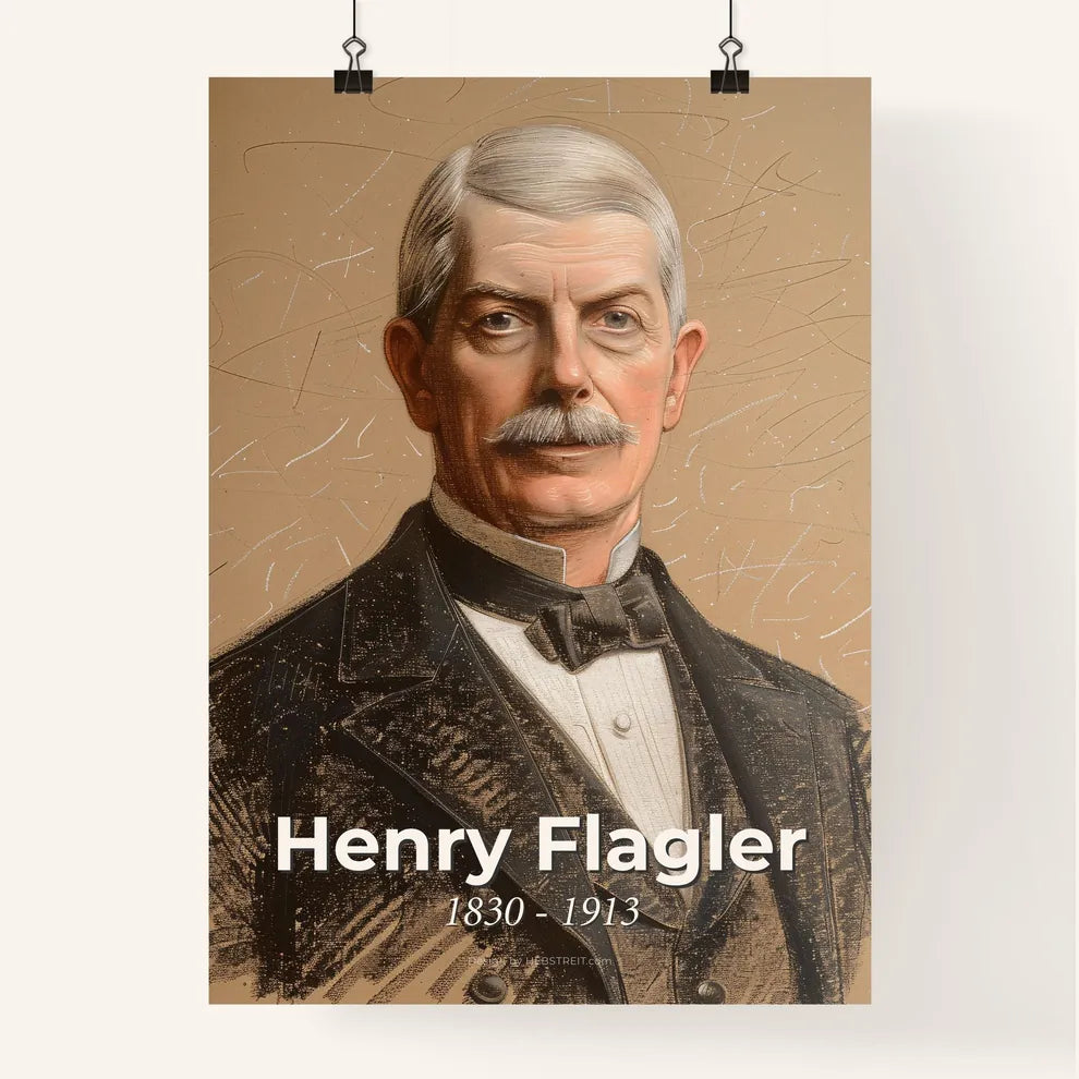 Elegant Portrait of Henry Flagler Poster