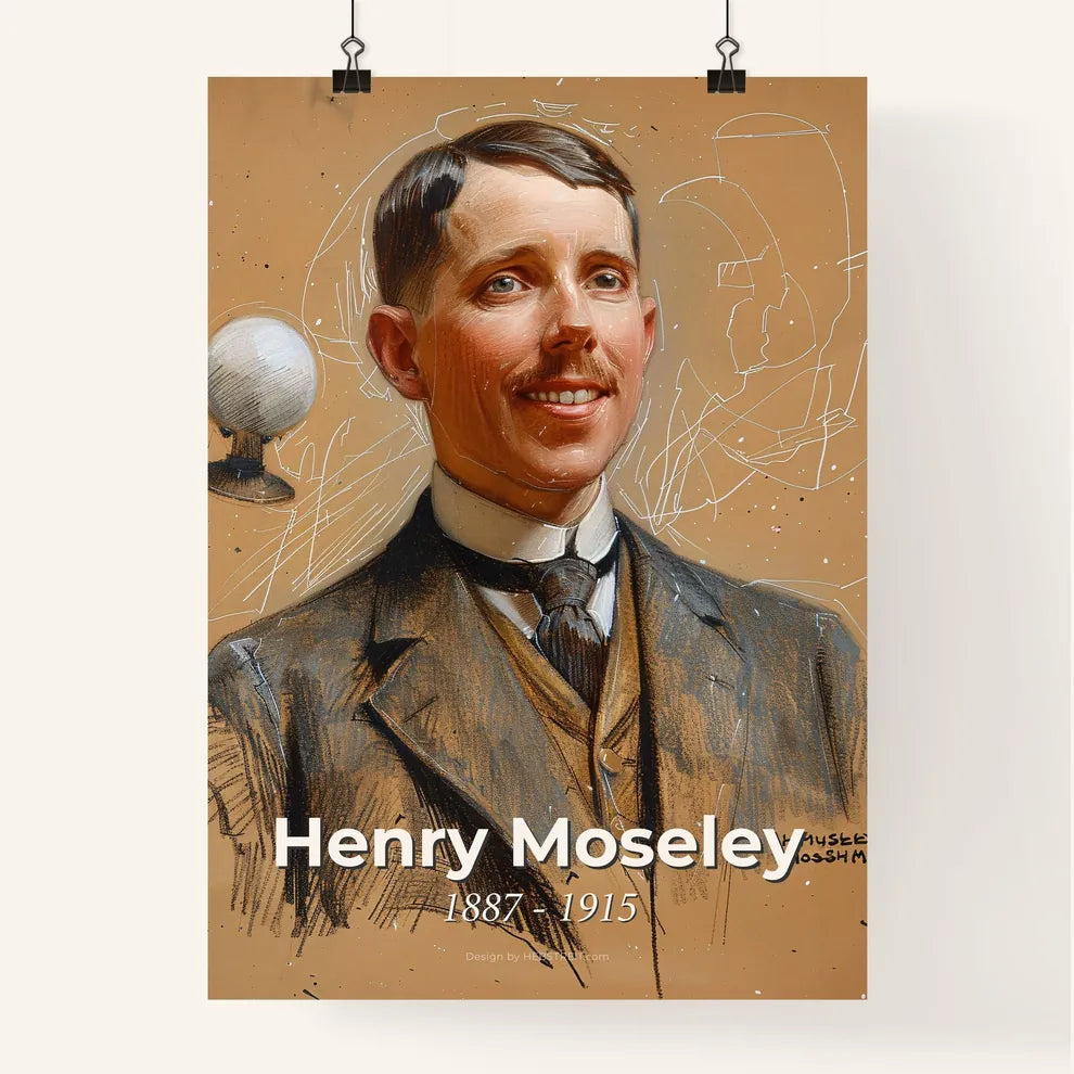 Radiant Portrait of Henry Moseley Poster