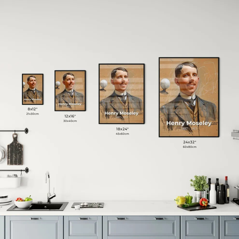 Radiant Portrait of Henry Moseley Size Chart