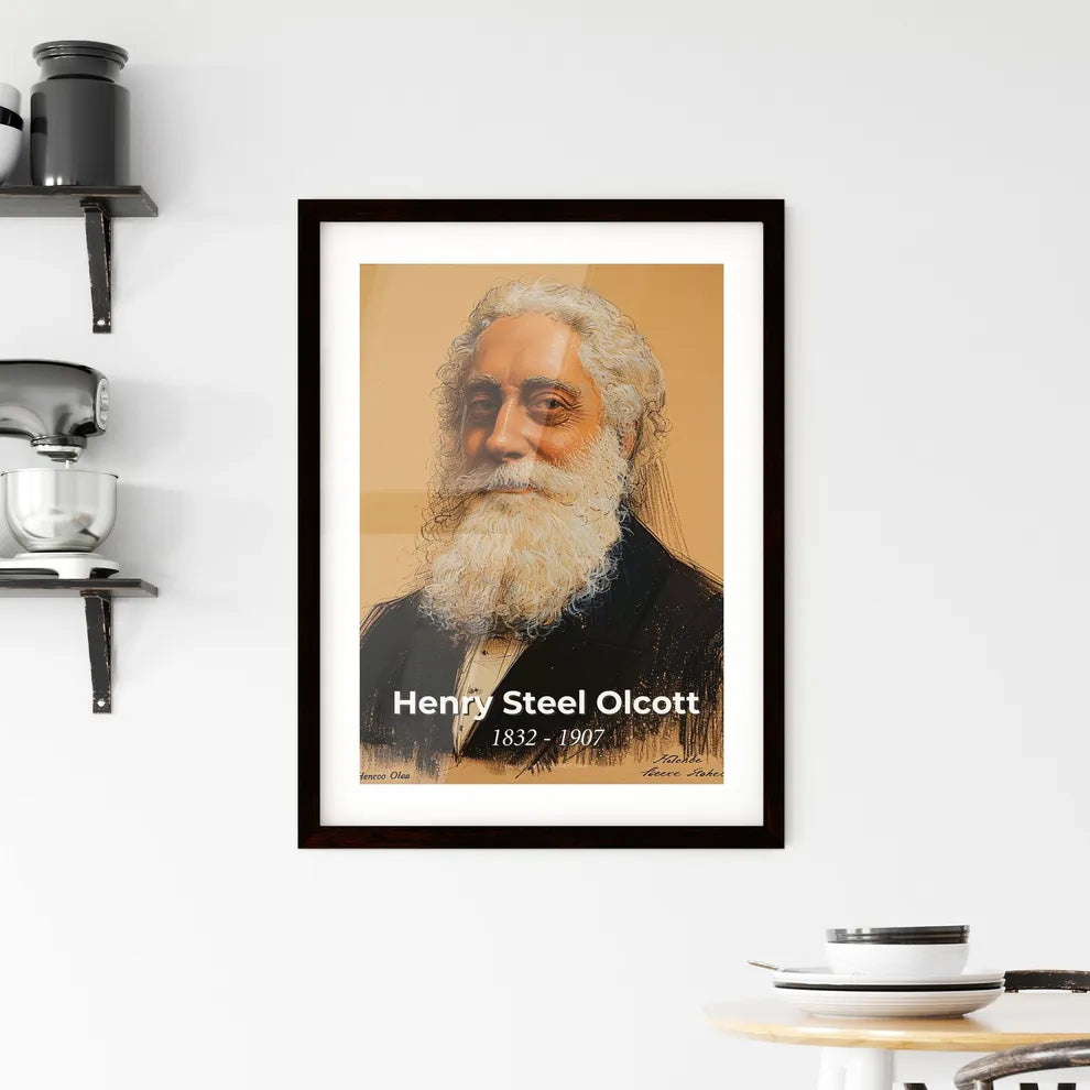 Radiant Portrait of Henry S Framed Print