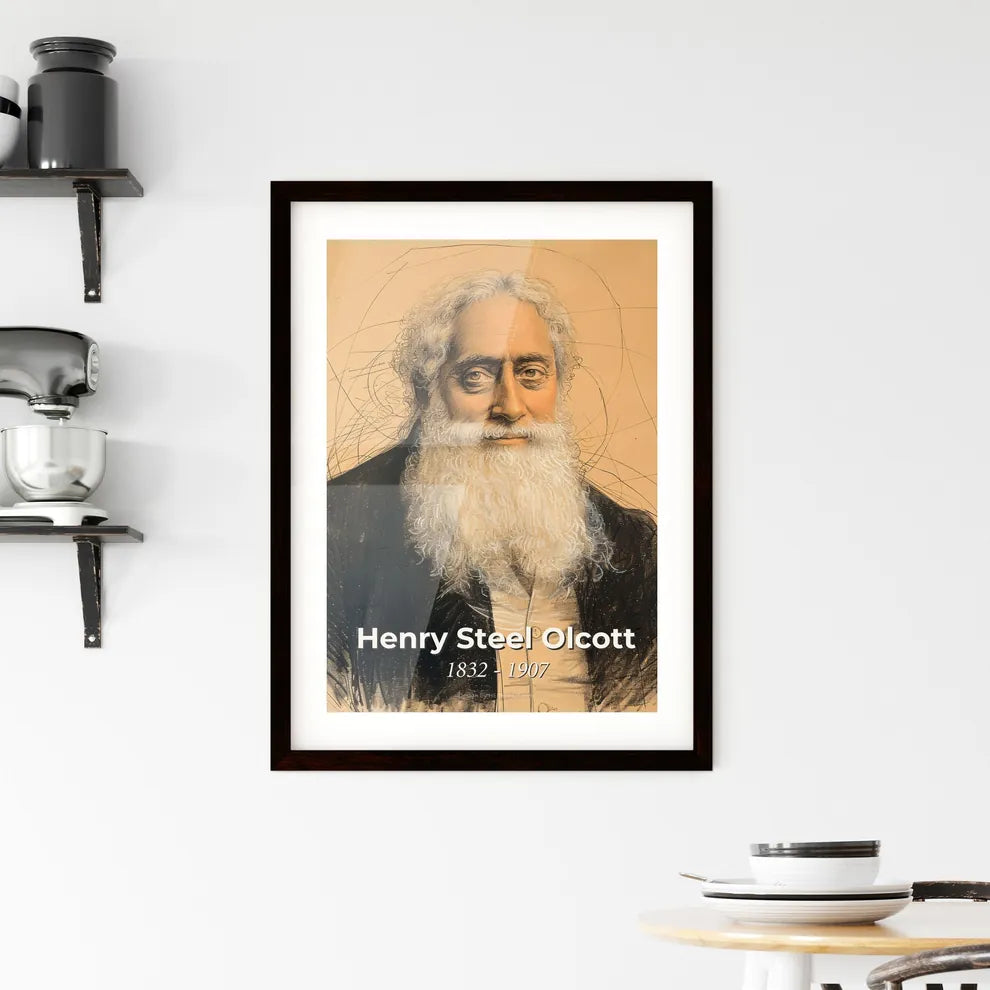 Vibrant Portrait of H. S. Olcott Hangings