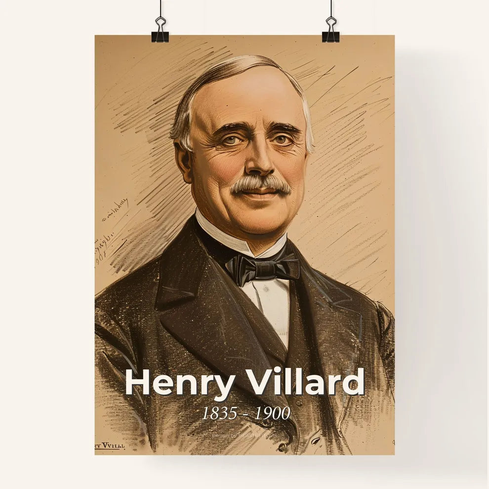 Dynamic Portrait of Henry Villard Poster