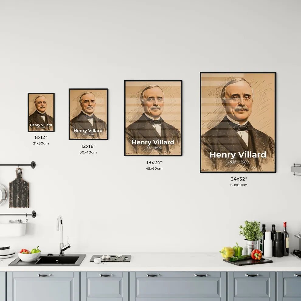 Dynamic Portrait of Henry Villard Size Chart