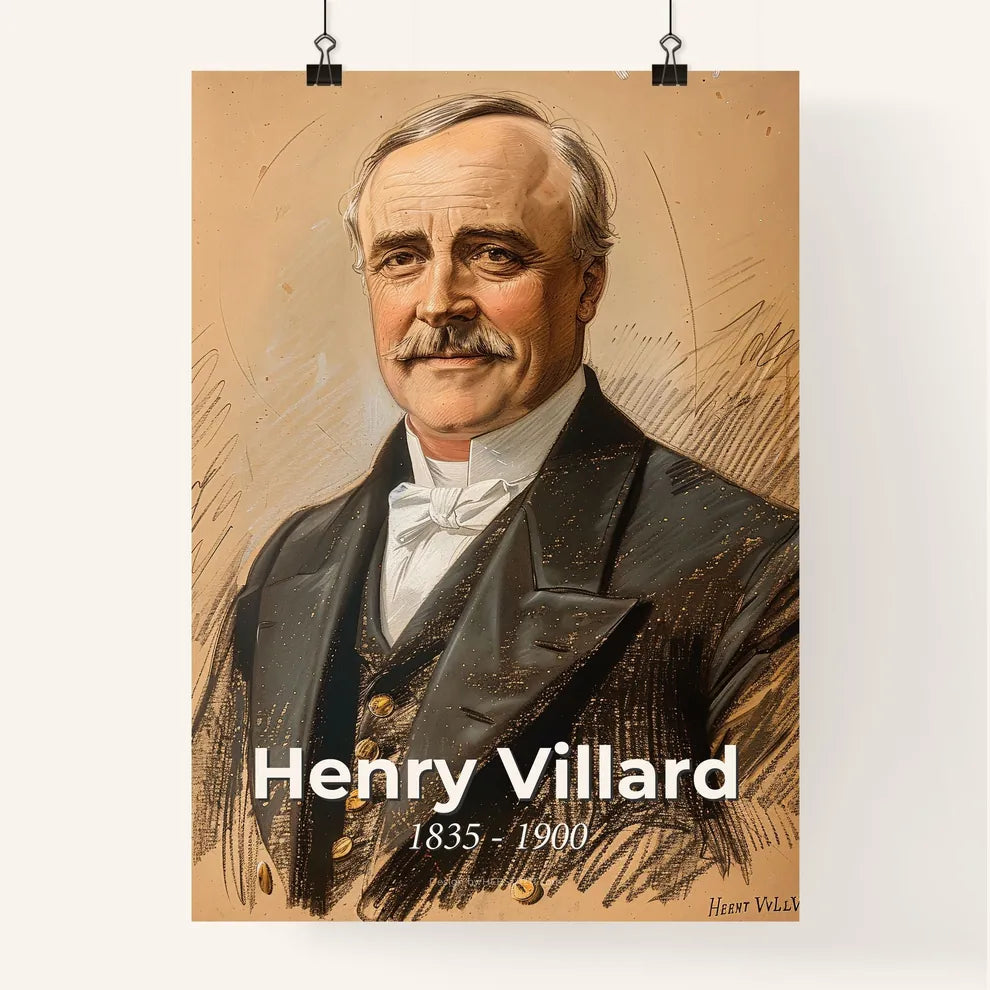 Portrait of Henry Villard Poster