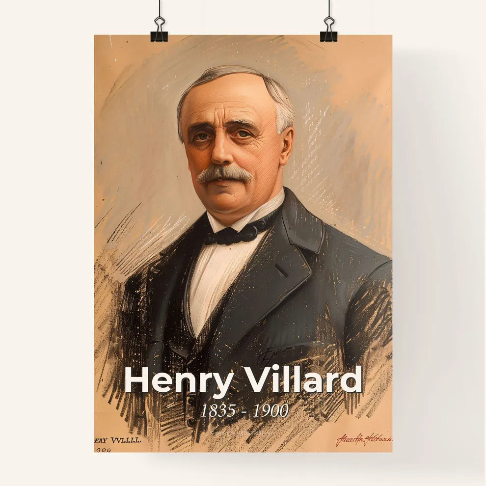 Dynamic Portrait of Henry Villard Poster