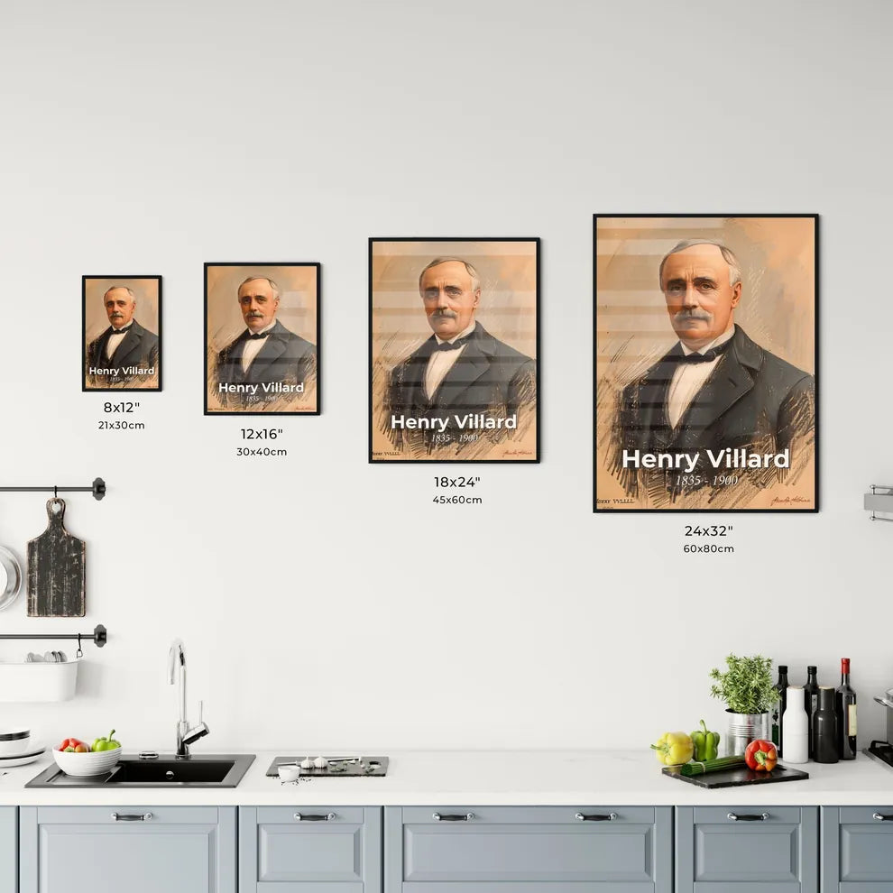Dynamic Portrait of Henry Villard Size Chart