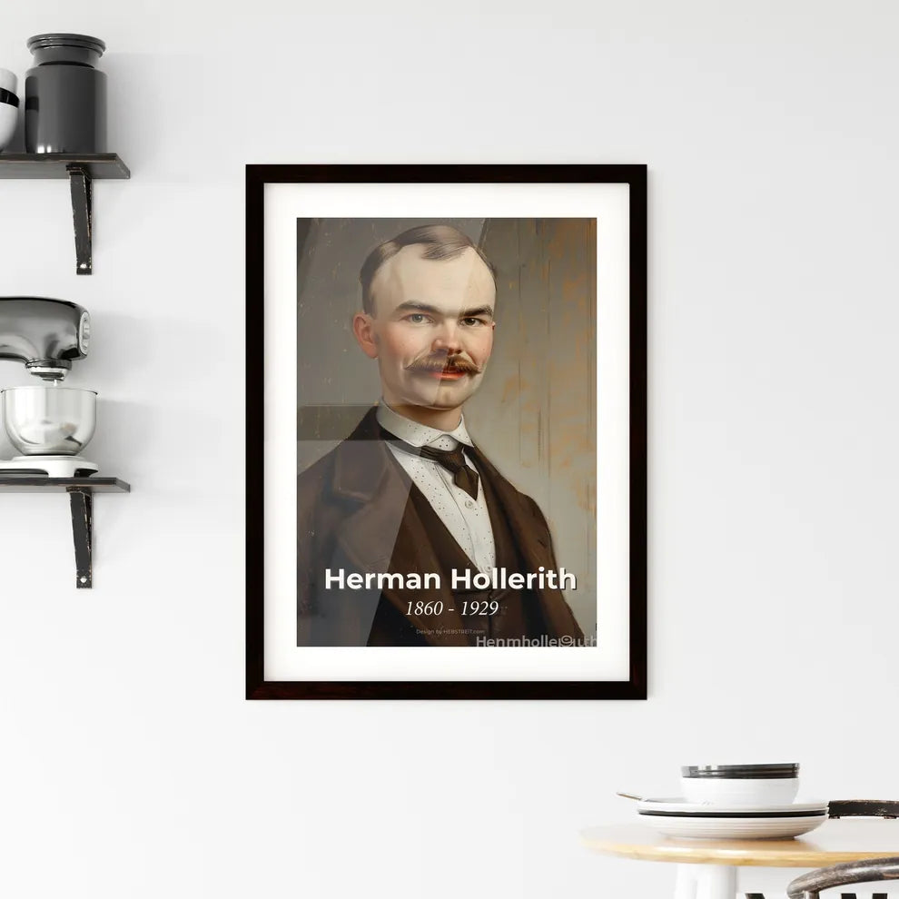 Elegant Portrait of Herman Hollerith Hangings