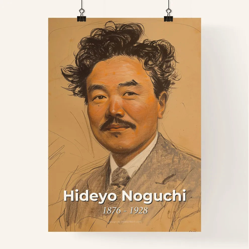 Elegant Portrait of Hideyo Noguchi Poster