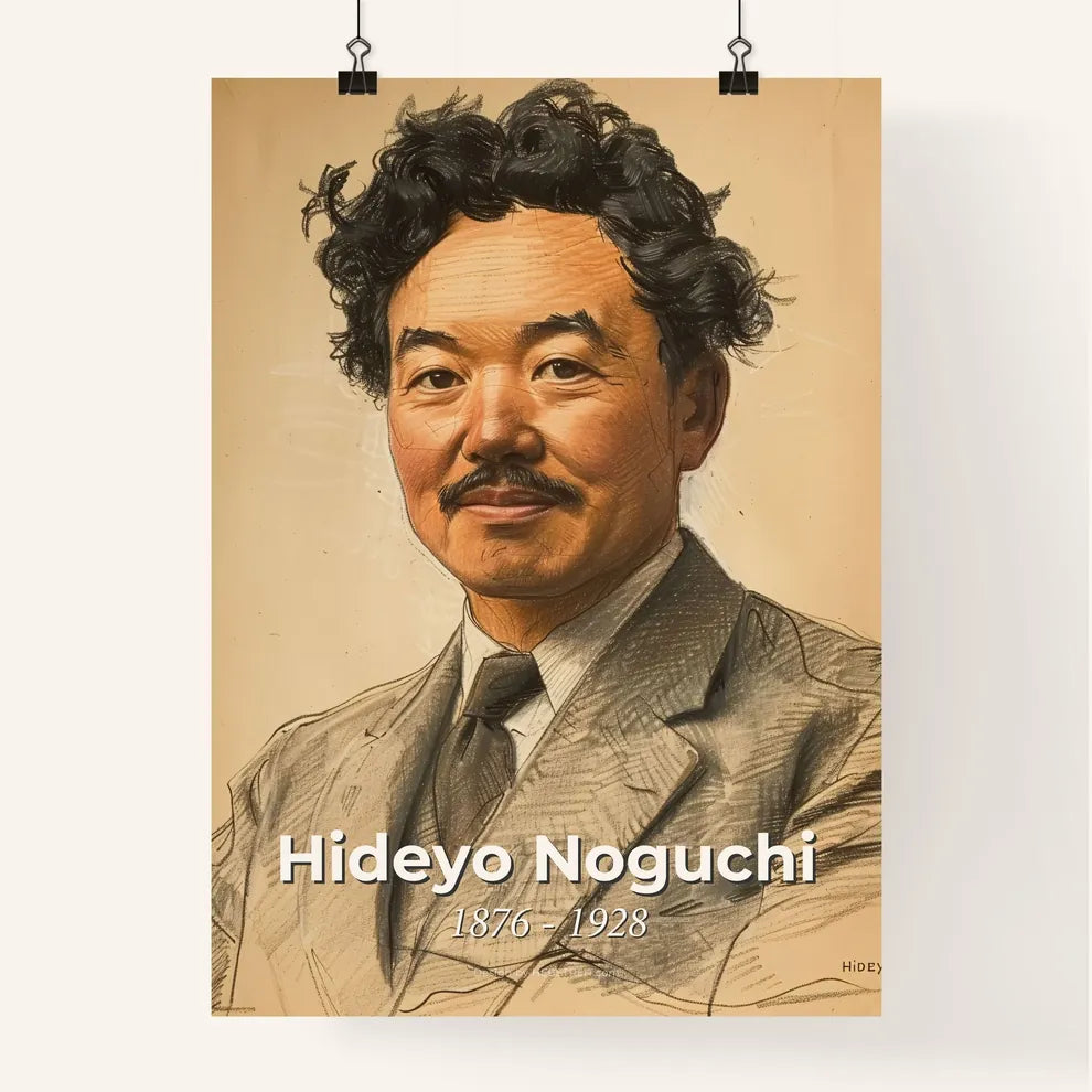 Contemporary Tribute to Hideyo Noguchi Poster
