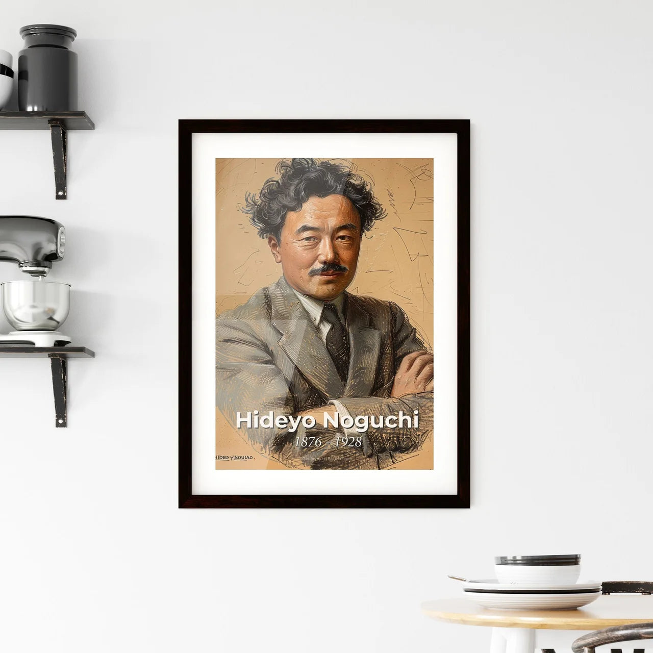 Elegant Portrait of Hideyo Noguchi Hangings