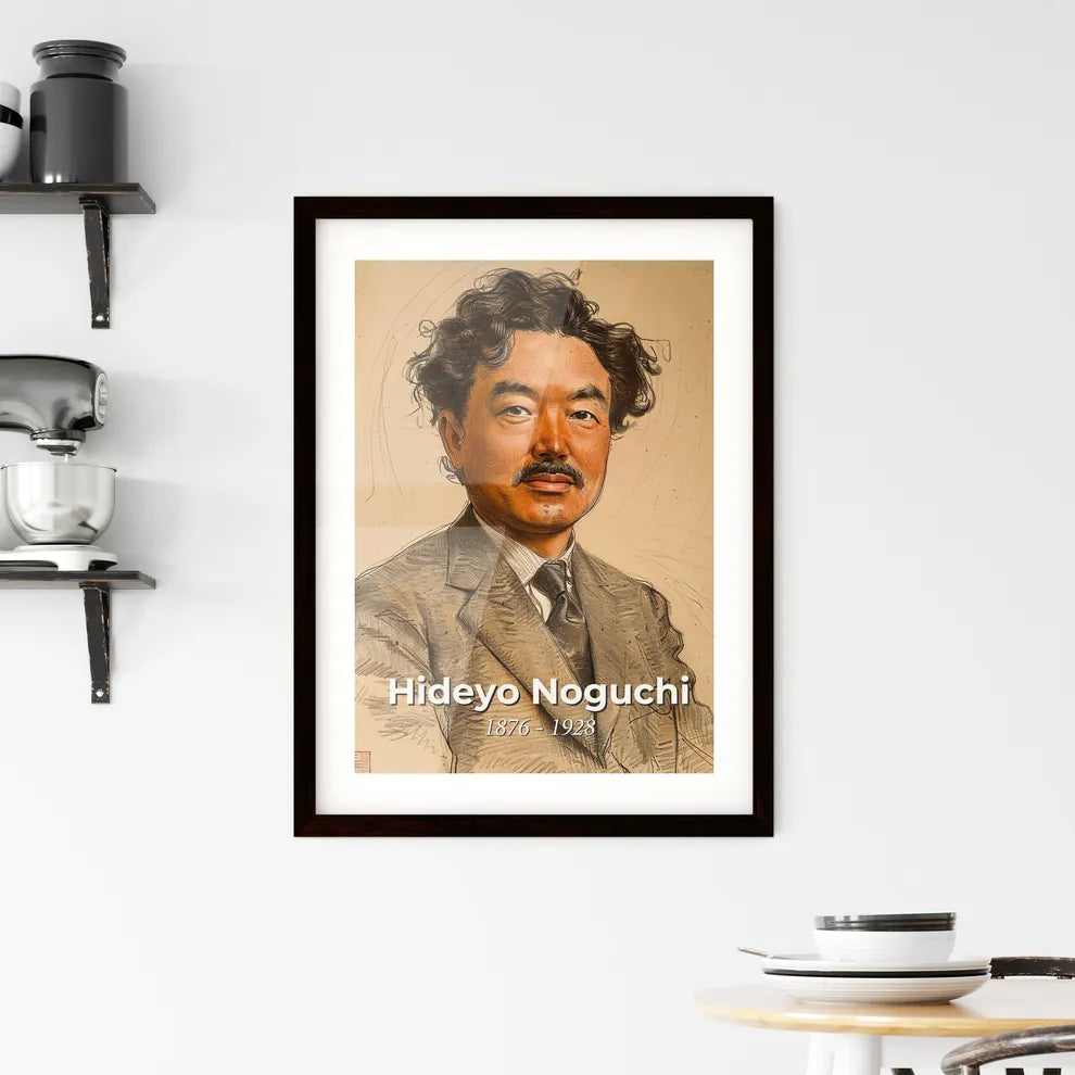 Elegant Portrait of Hideyo Noguchi Hangings