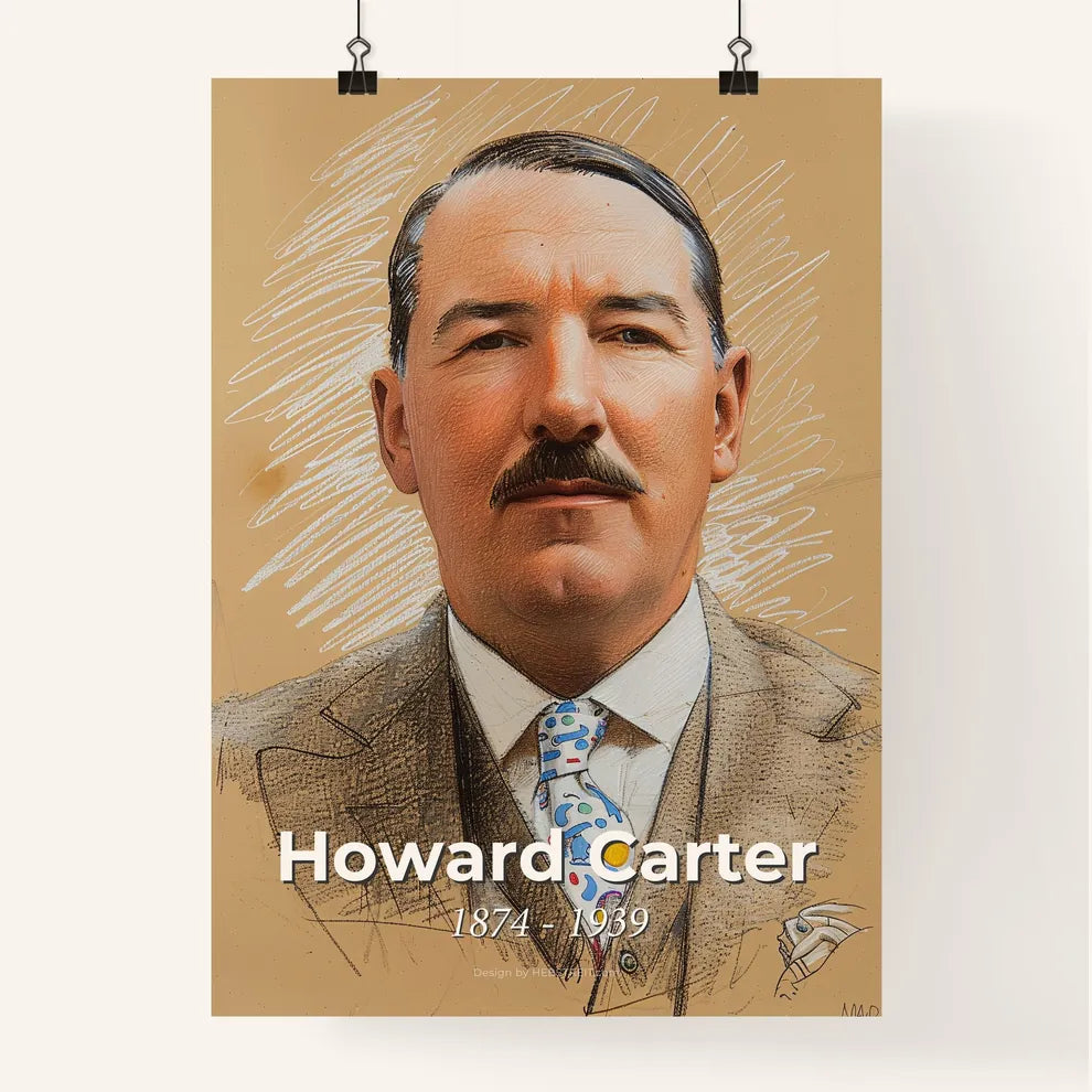 Elegant Portrait of Howard Carter Poster