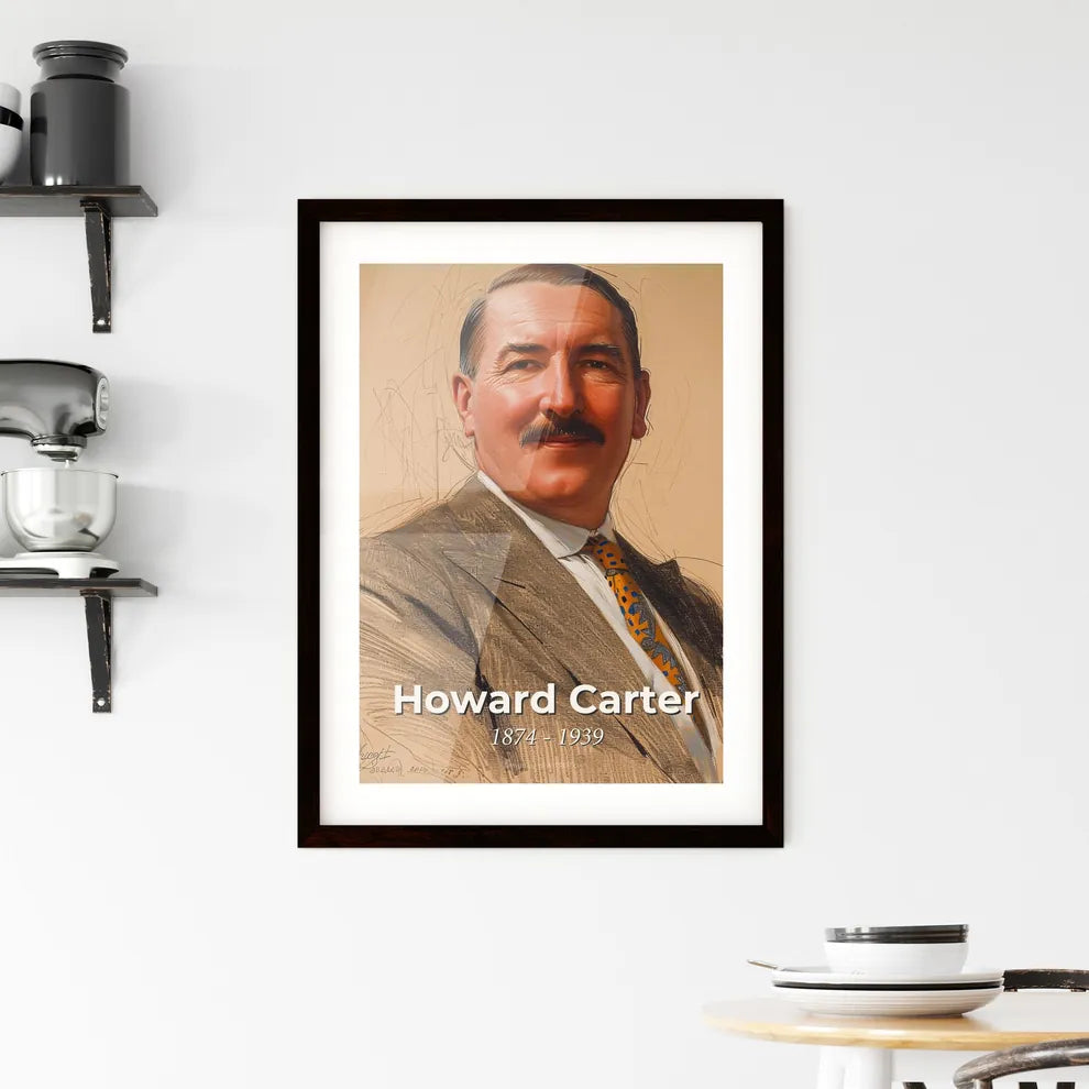 Elegant Contemporary Portrait of Howard Carter Hangings