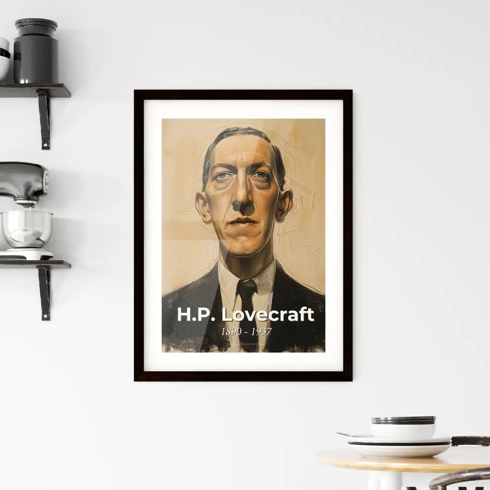 Radiant Portrait of H.P. Lovecraft Hangings