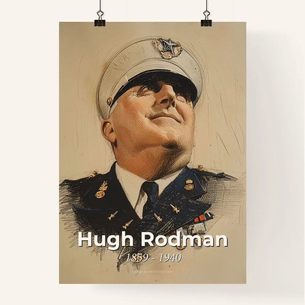 Portrait of Admiral Hugh Rodman Poster