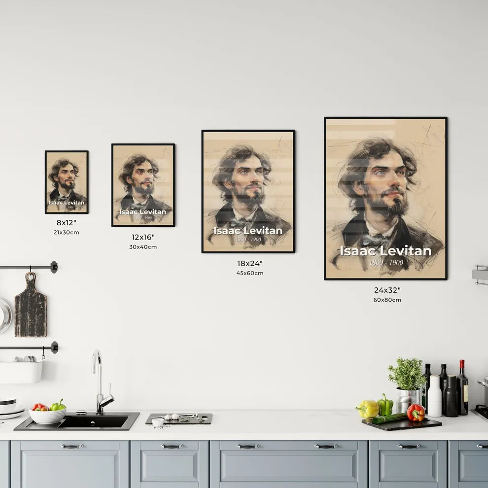 Evocative Landscape by Isaac Levitan Size Chart