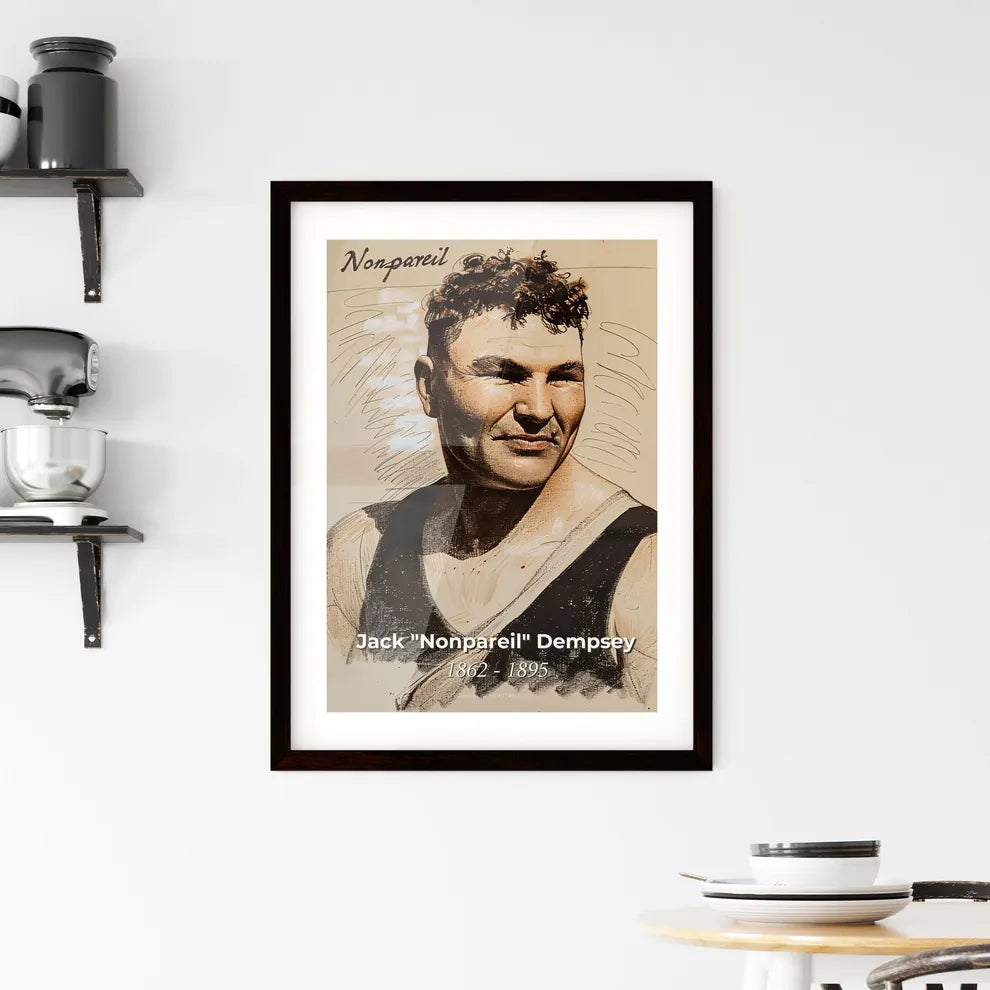 Radiant Portrait of Jack Dempsey Hangings