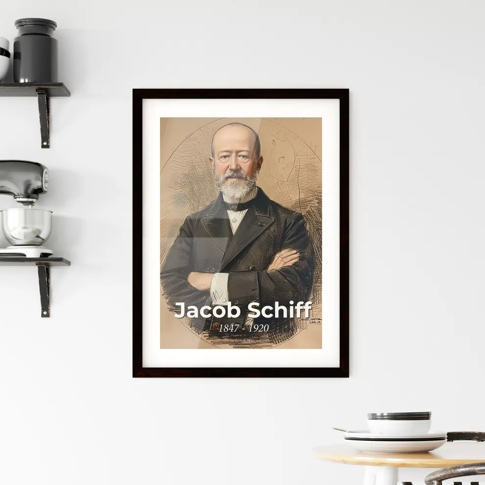 Elegant Portrait of Jacob Schiff (1847 Hangings