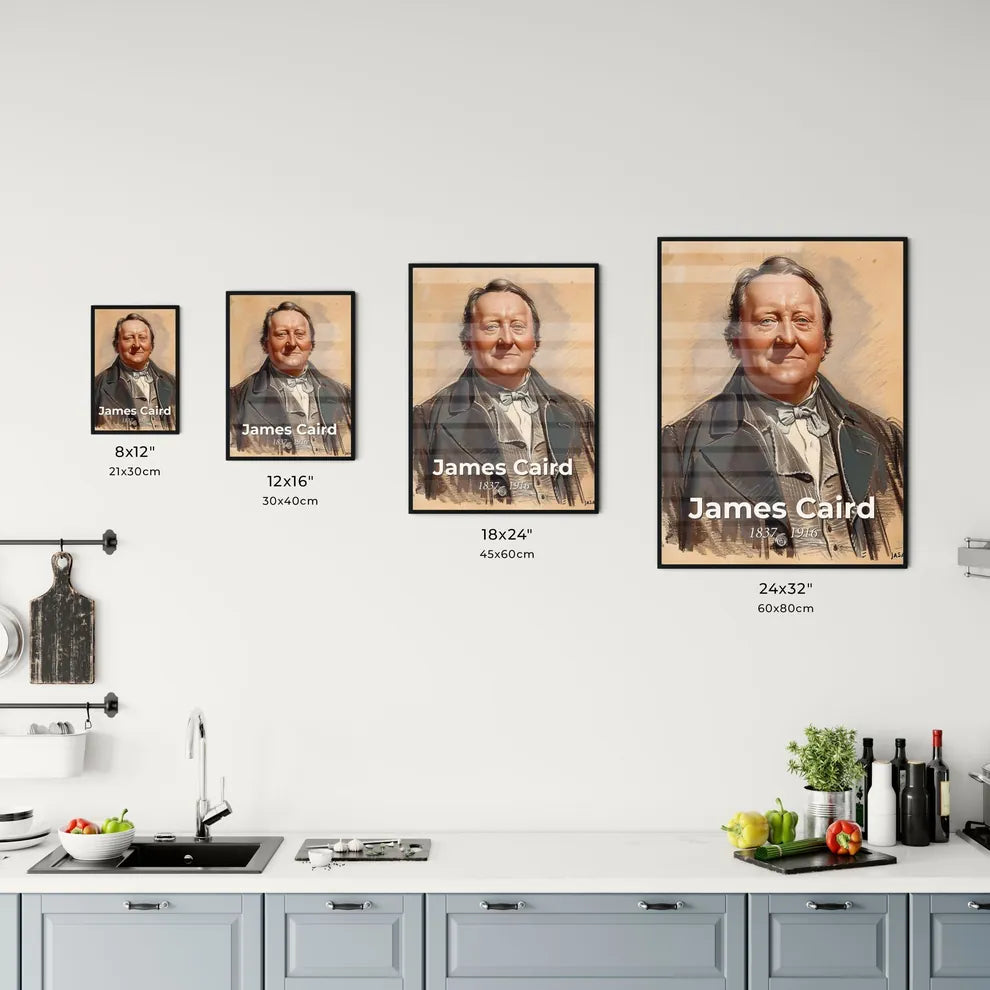 Dynamic Portrait of James Caird Size Chart