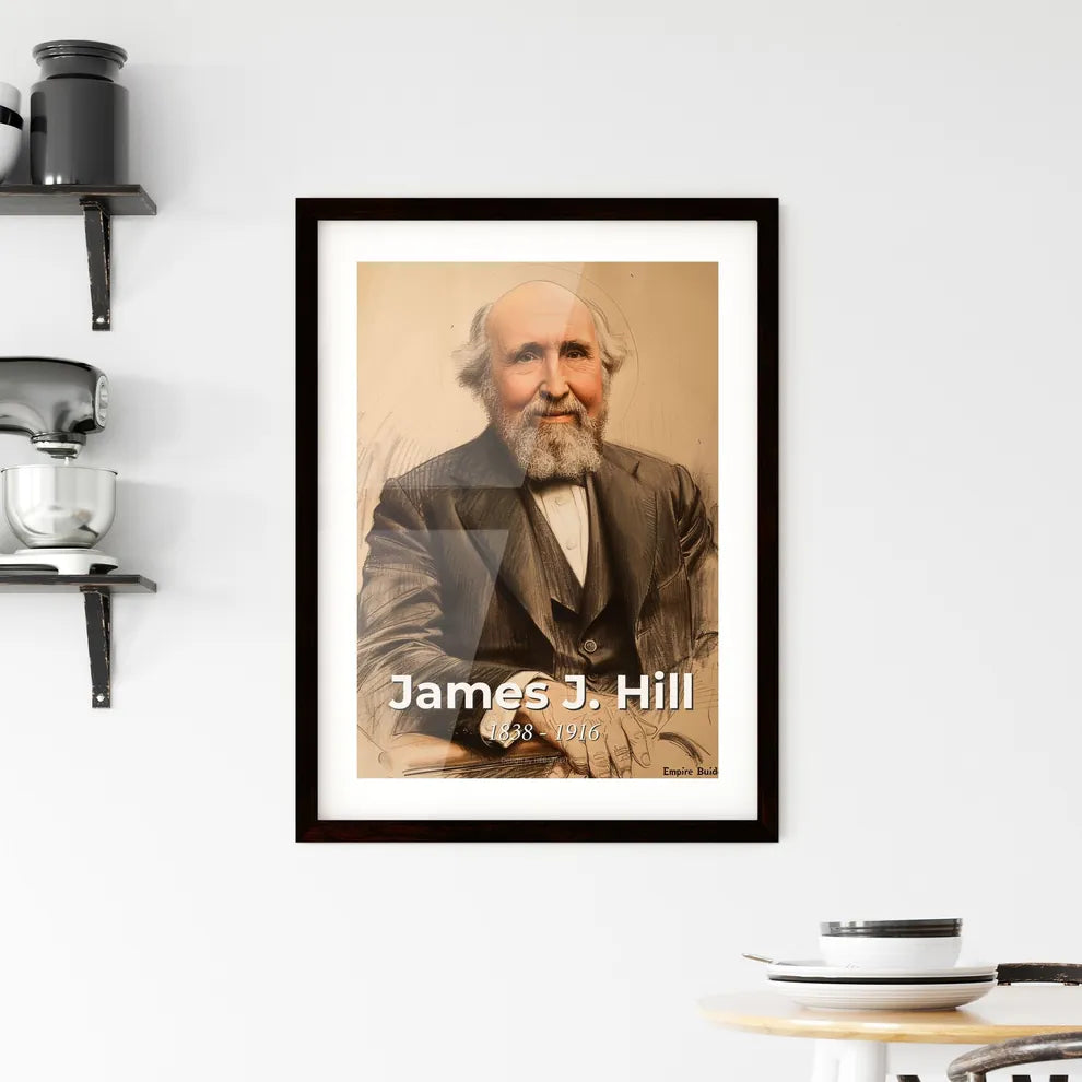 Captivating Portrait of James J. Hill Hangings