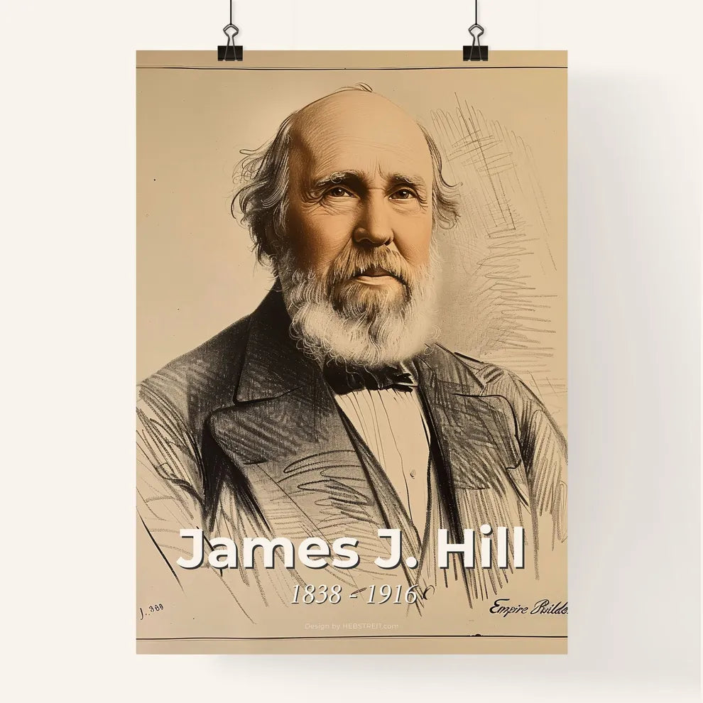 Majestic Portrait of James J. Hill Poster