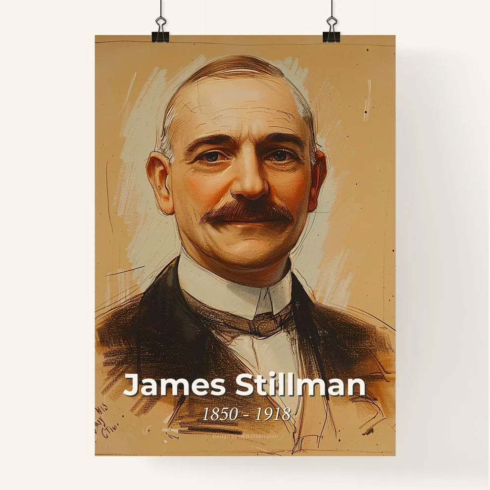 Captivating Modern Portrait of James Stillman Poster