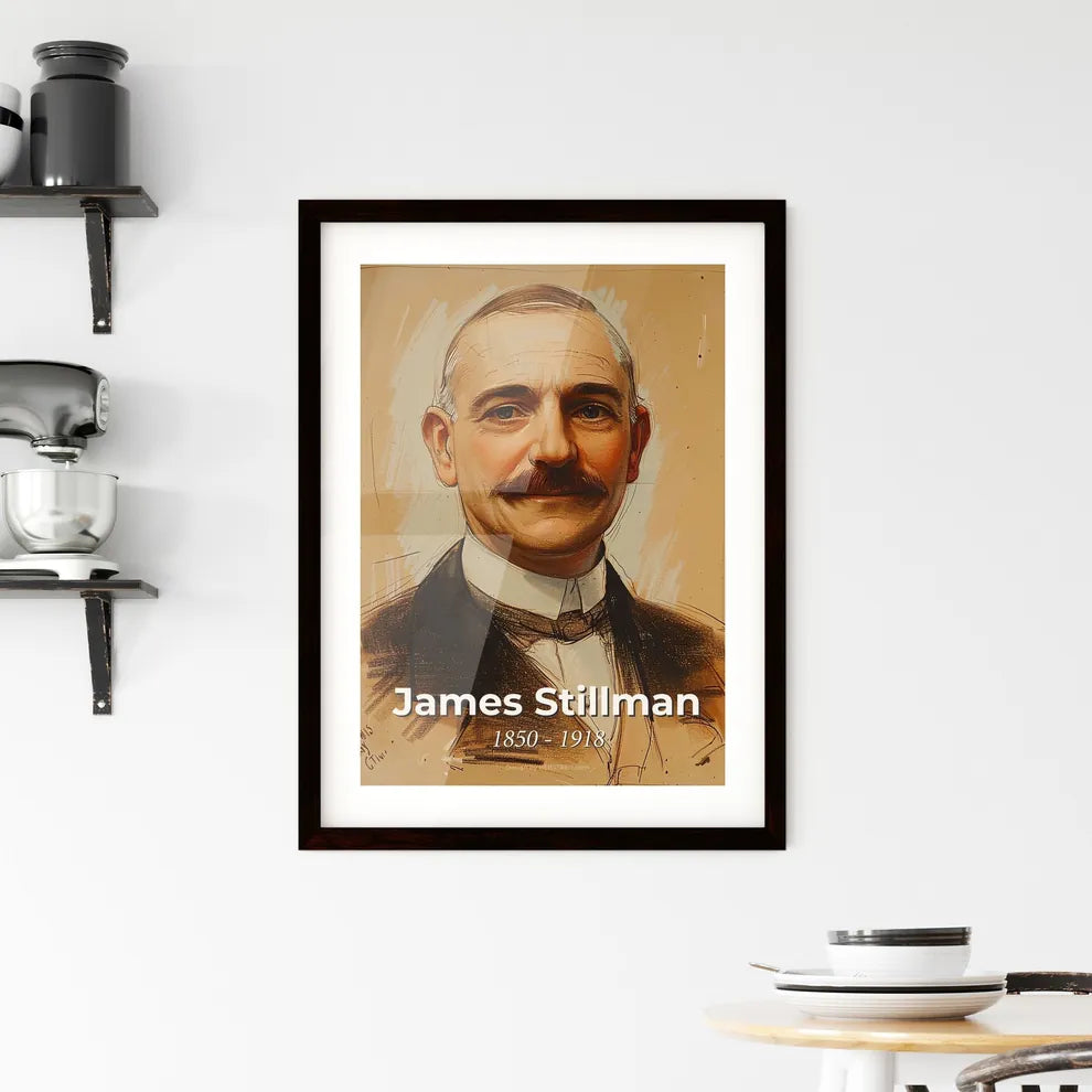 Captivating Modern Portrait of James Stillman Hangings
