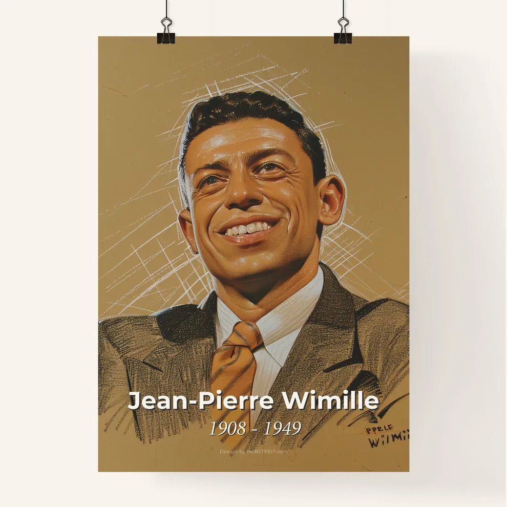 Dynamic Portrait of Racing Legend Jean Poster