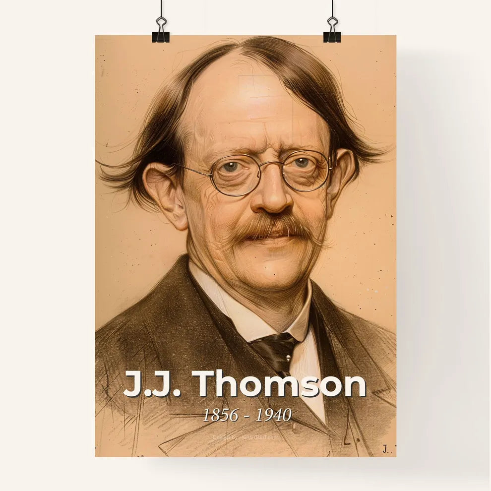 Exquisite Portrait of J.J. Thomson Poster
