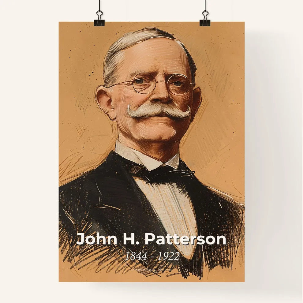 Captivating Contemporary Portrait of John H. Patterson Poster