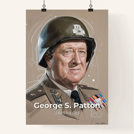 Dynamic Portrait of General George S. Patton Poster