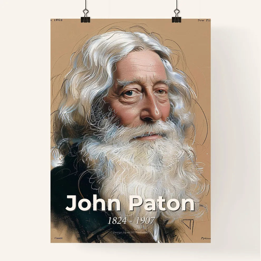 Radiant Portrait of John Paton Poster