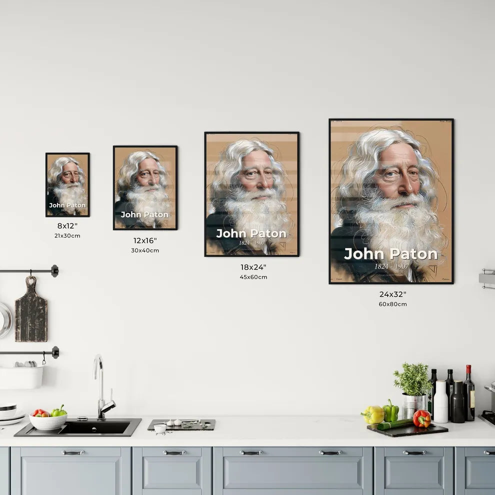 Radiant Portrait of John Paton Size Chart