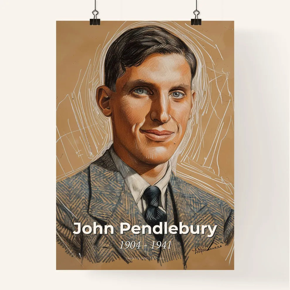 Emotive Portrait of John Pendlebury Poster