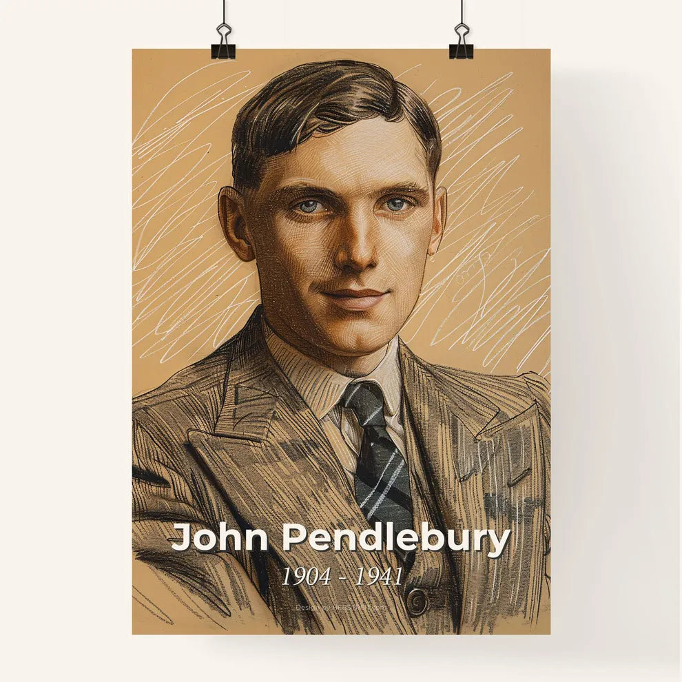 Captivating Portrait of John Pendlebury Poster