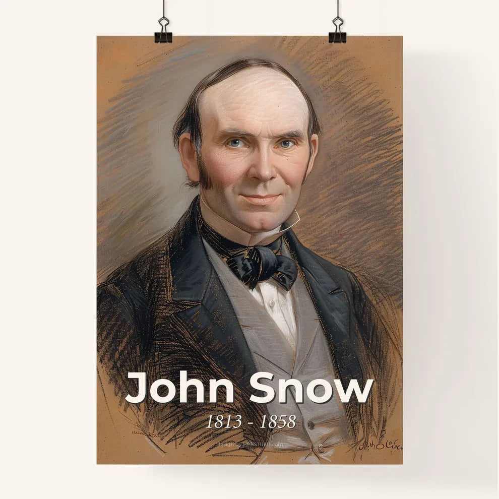 Elegant Portrait of John Snow Poster