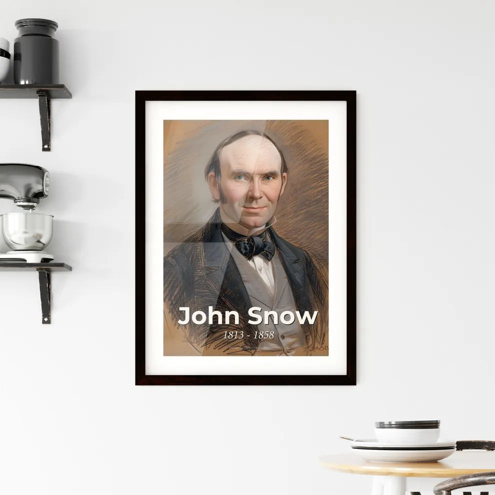 Elegant Portrait of John Snow Hangings