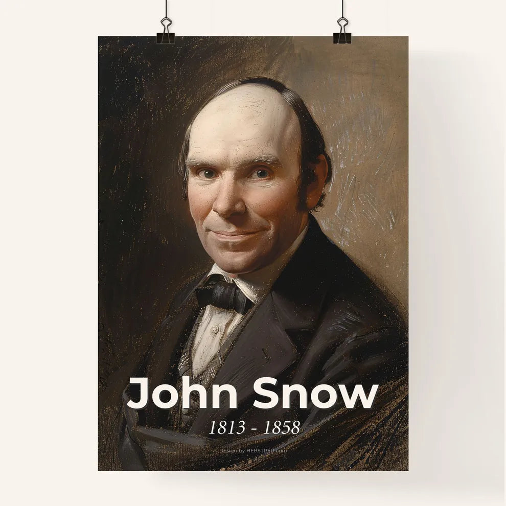 Charming Portrait of John Snow Poster